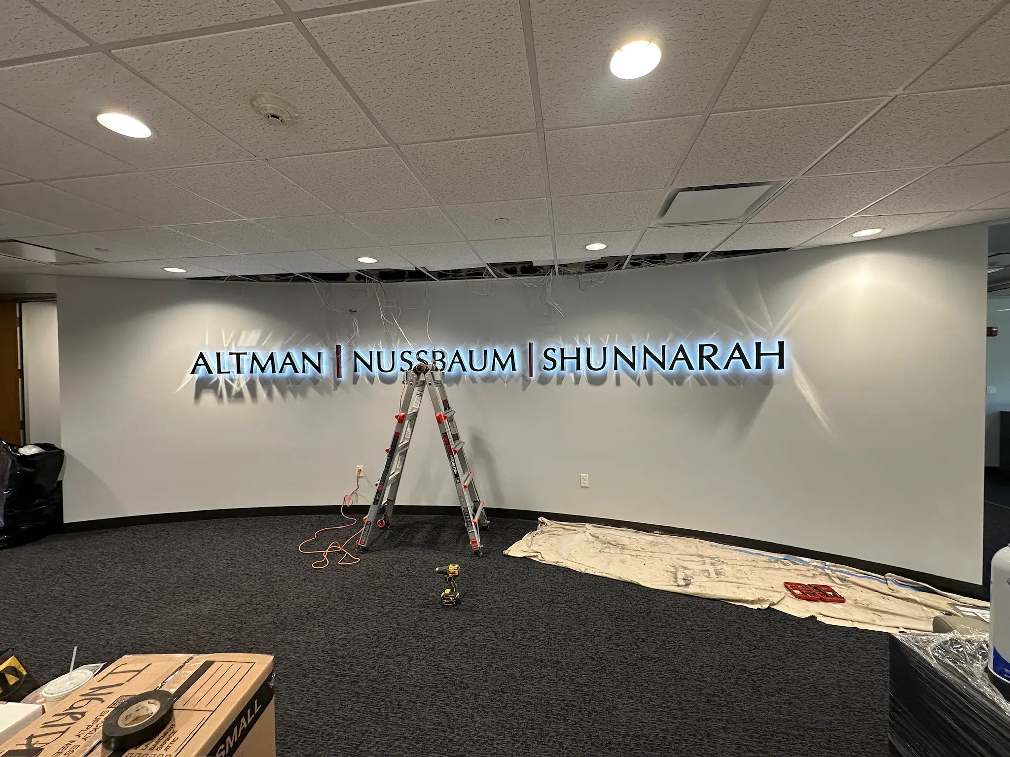 Altman | Nussbaum | Shunnarah installation by Theory Media