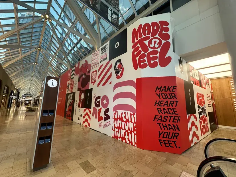 lululemon installation by Theory Media