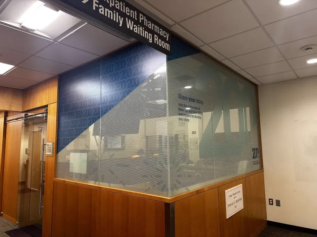 Mass General 200th anniversary window film