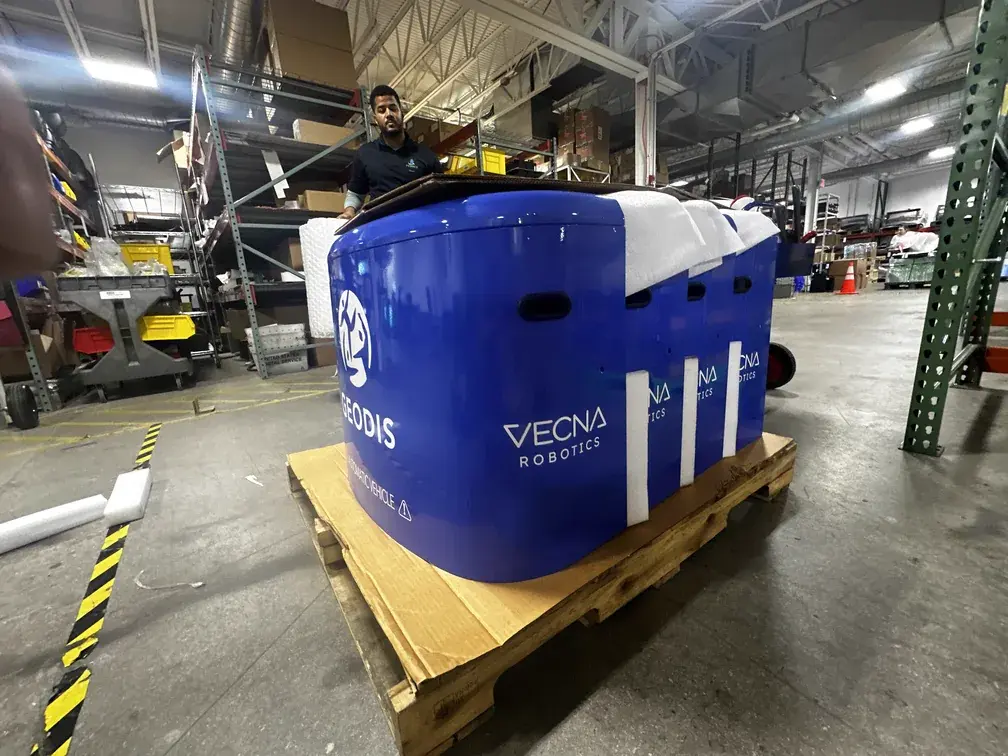GEODIS × Vecna Robotics installation by Theory Media