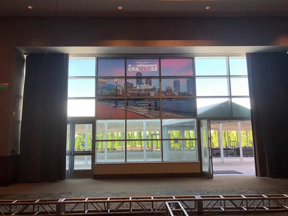 Theory Media window decal installation