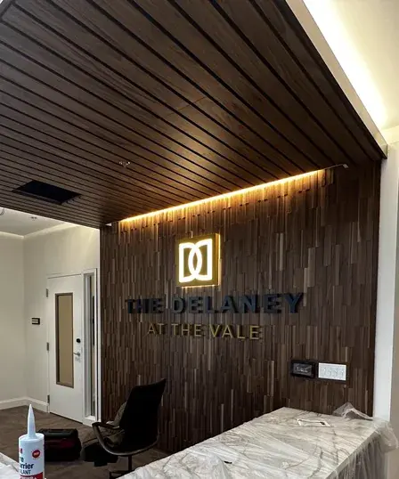 The Delaney at the Vale installation by Theory Media